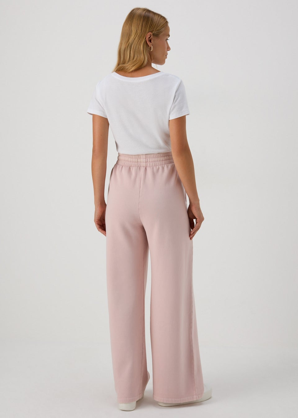 Pink Wide Leg Jogging Bottoms