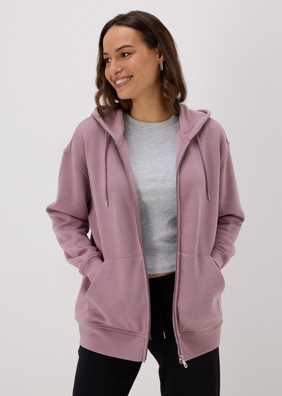 Plum zip up hoodie shop