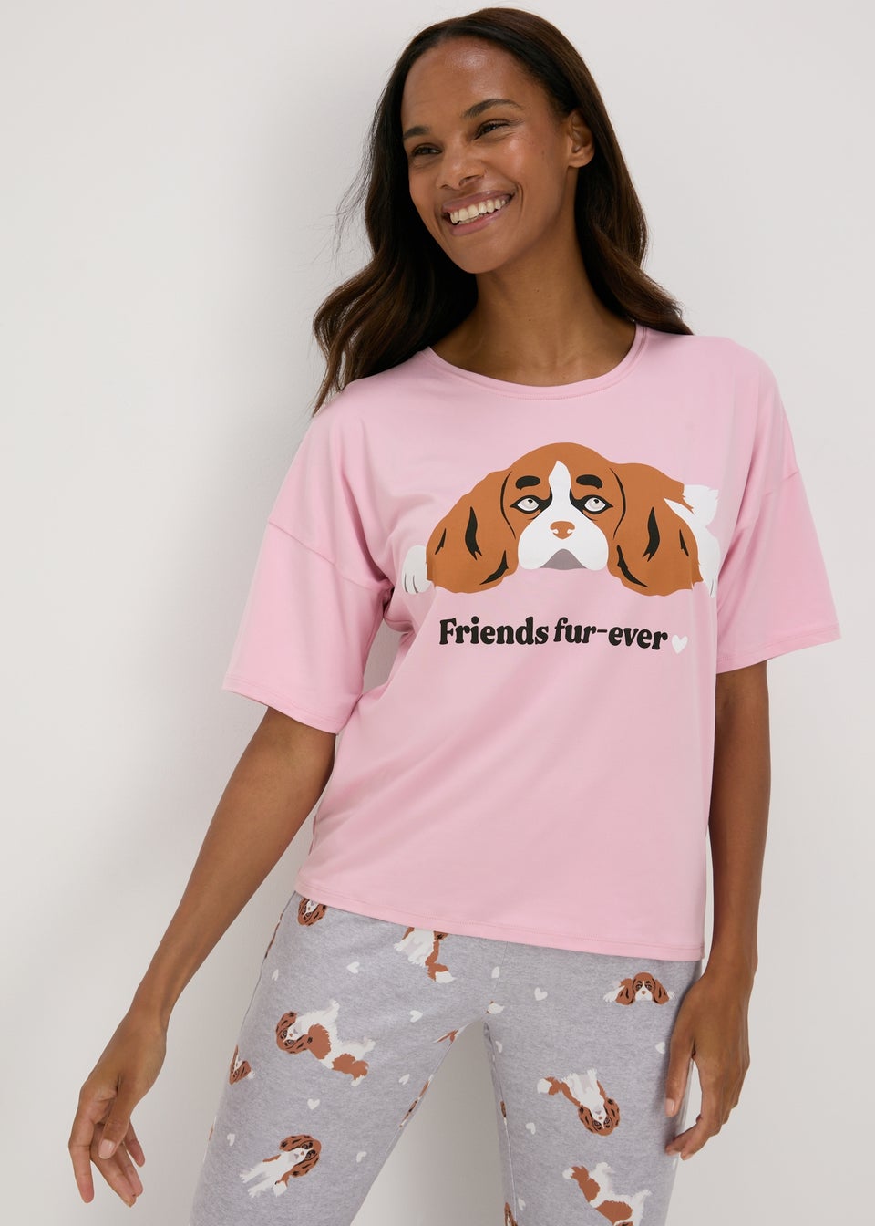Ladies dog print pyjamas cheap