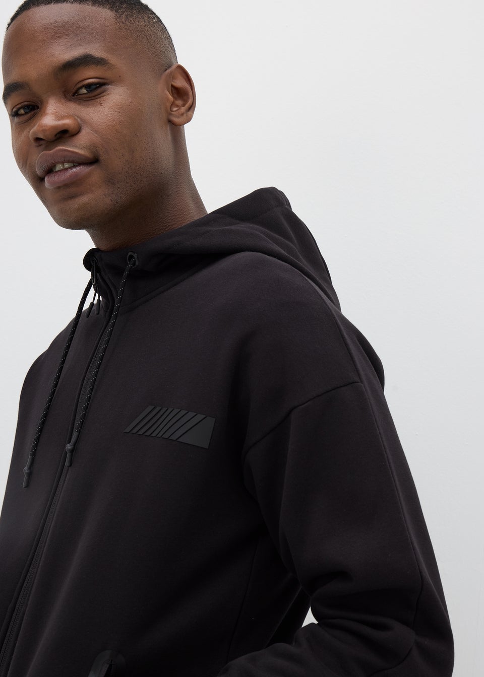 Souluxe Black Zip Up Hoodie