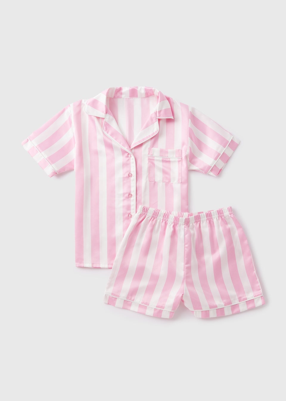Pink satin pajama shorts new arrivals