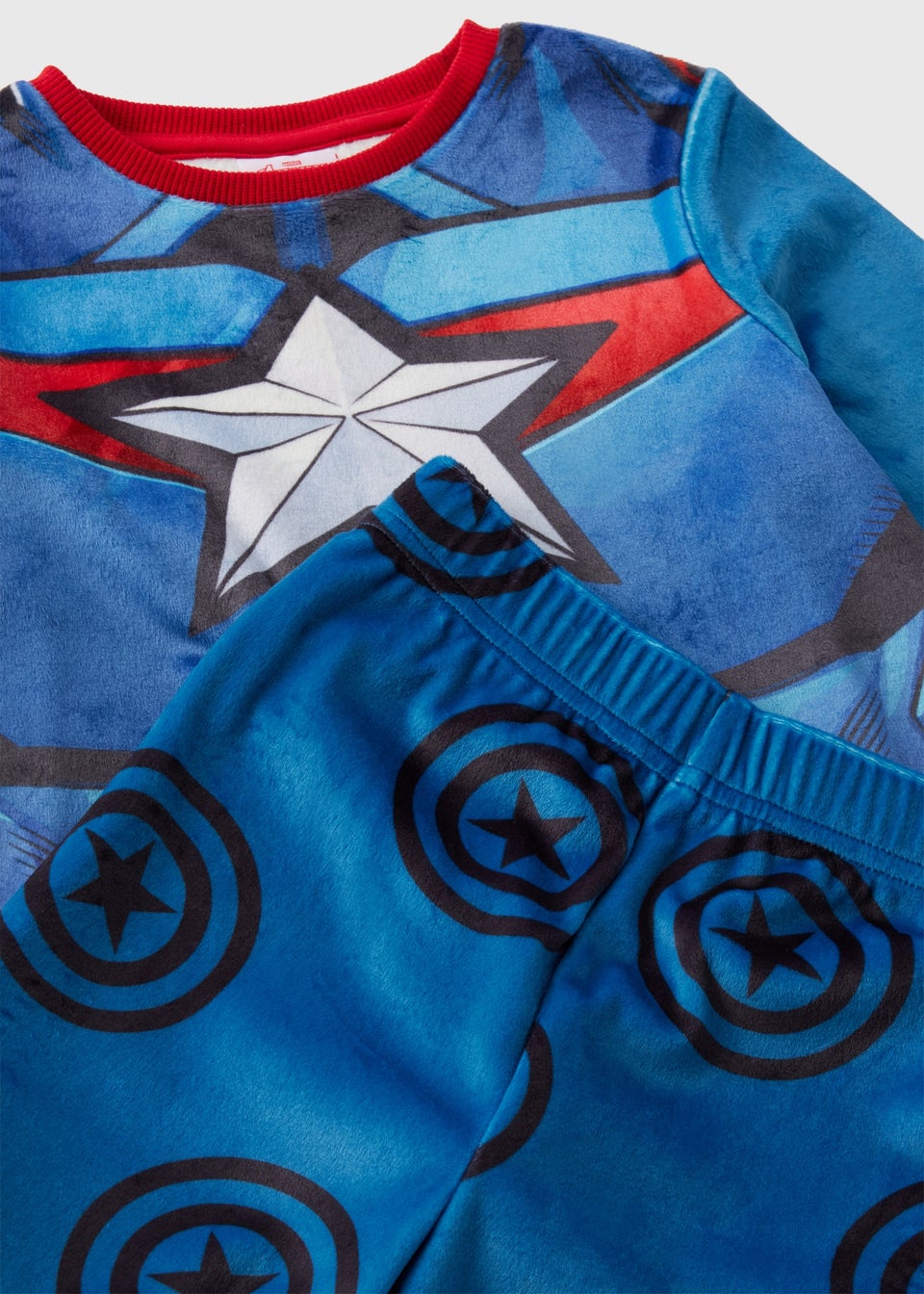 Marvel Kids Blue Captain America Pyjama Set 3 9yrs Matalan