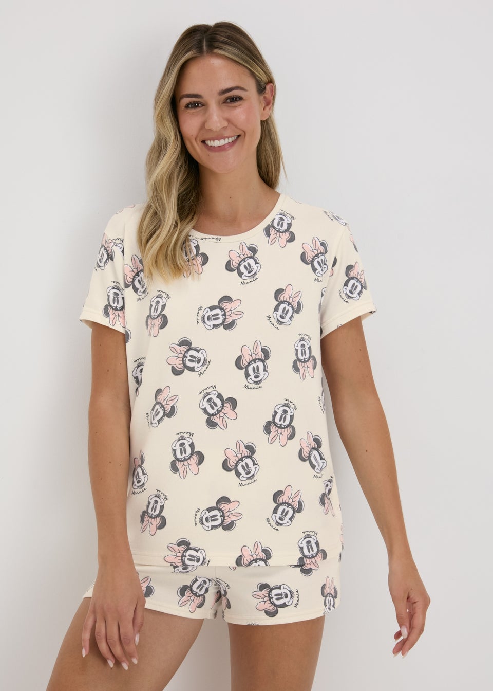 Minnie Mouse Cream Pyjama Set Matalan