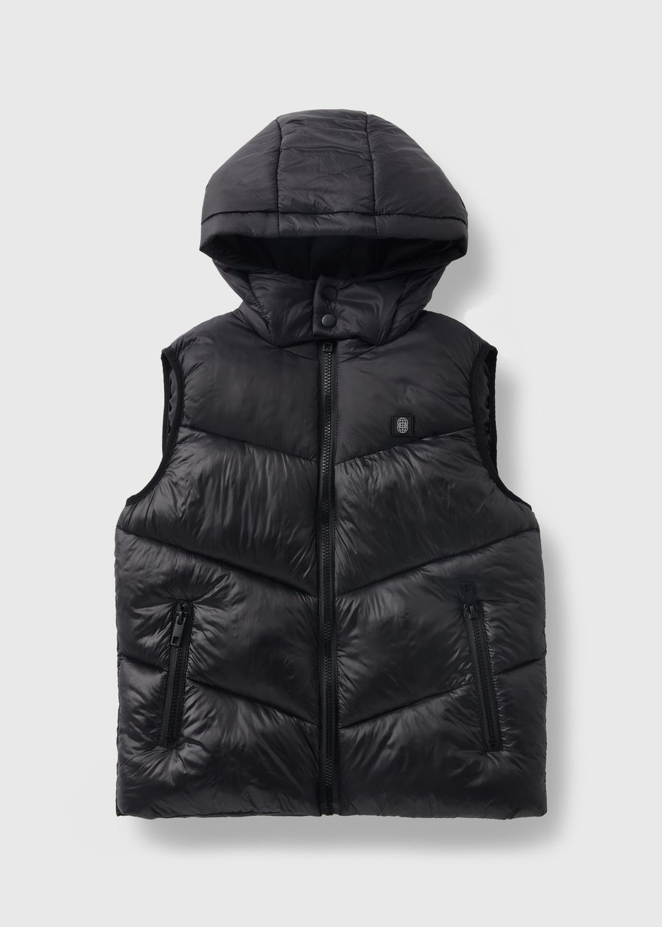 Boys Black Padded Gilet 7 15yrs Matalan