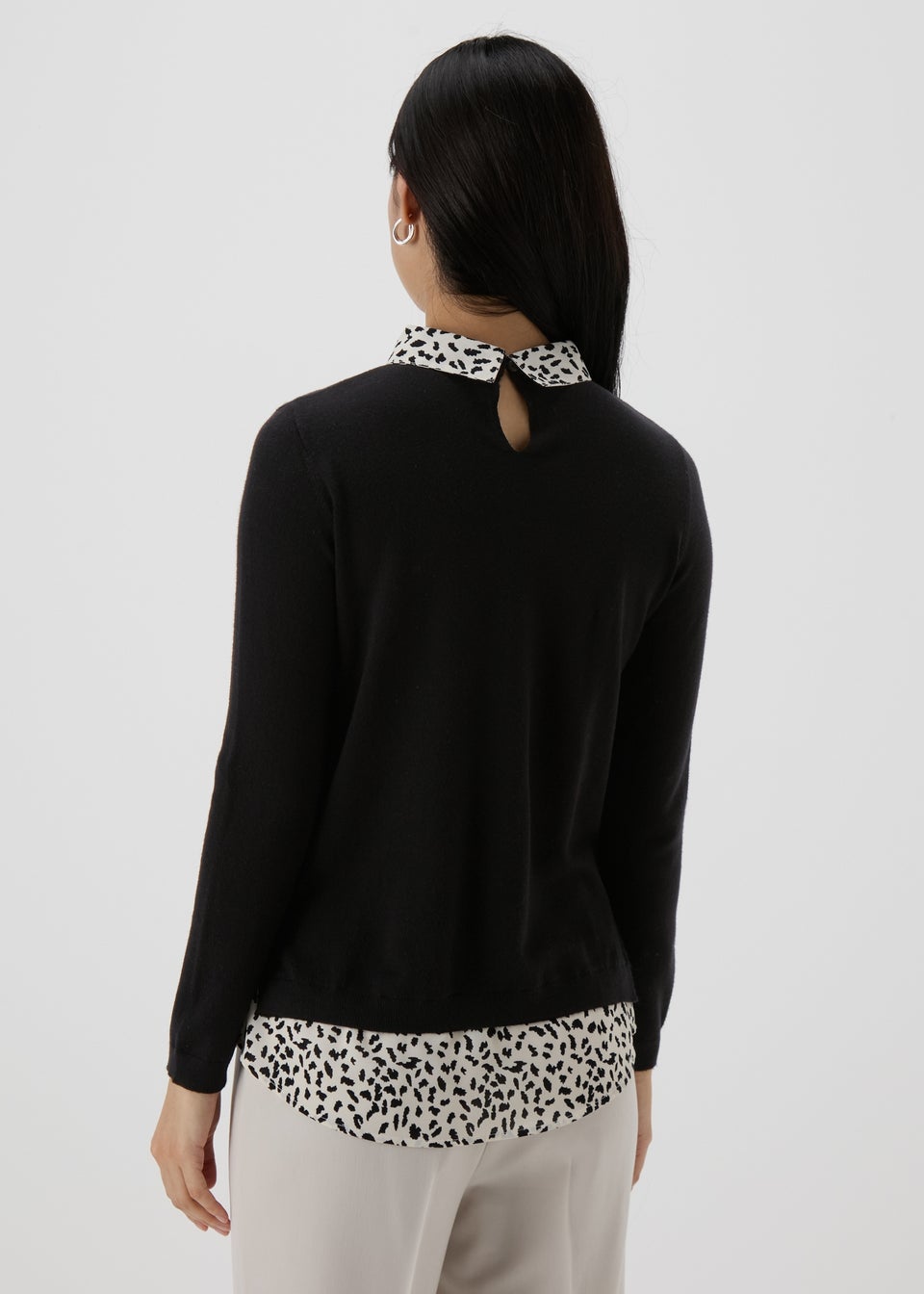 Et Vous Black Jumper Shirt Matalan