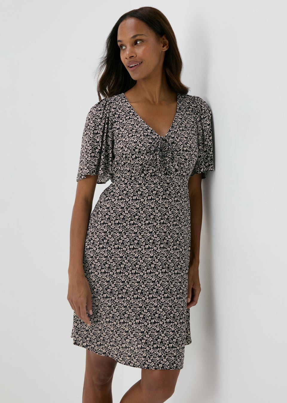Ditsy mini dress outlet