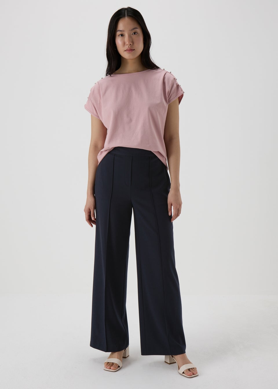 Ladies navy trousers matalan discount