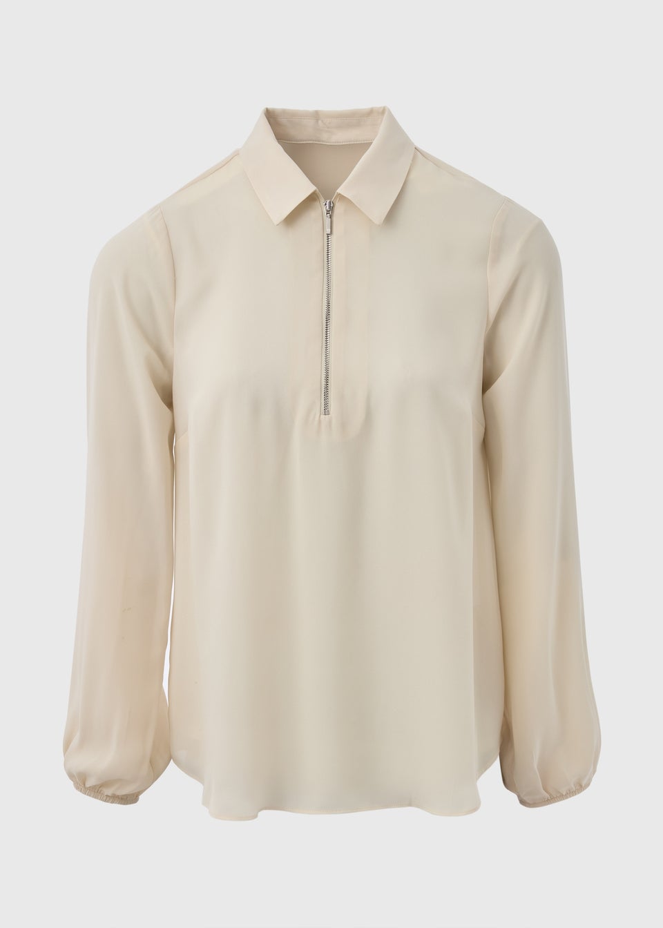 Et Vous Stone Half Zip Blouse