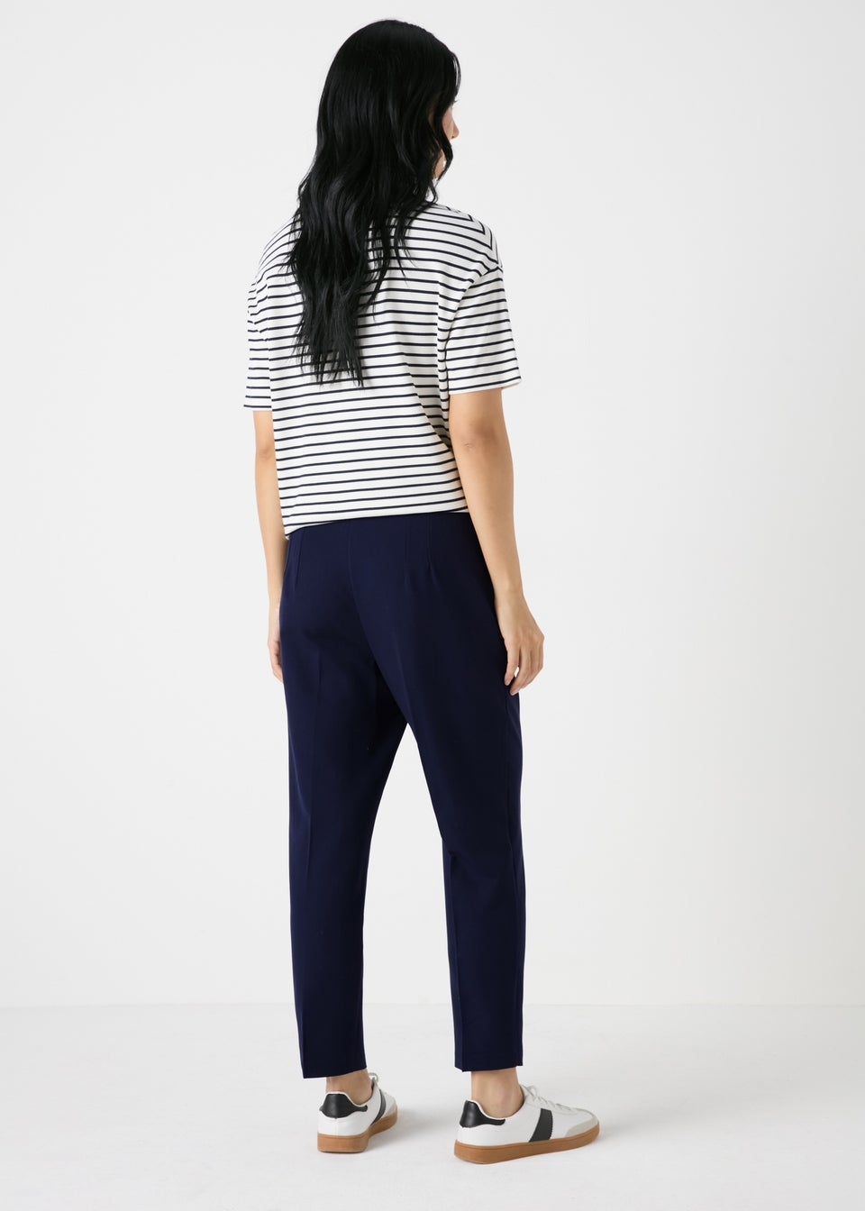 Et Vous Navy Tapered Trousers