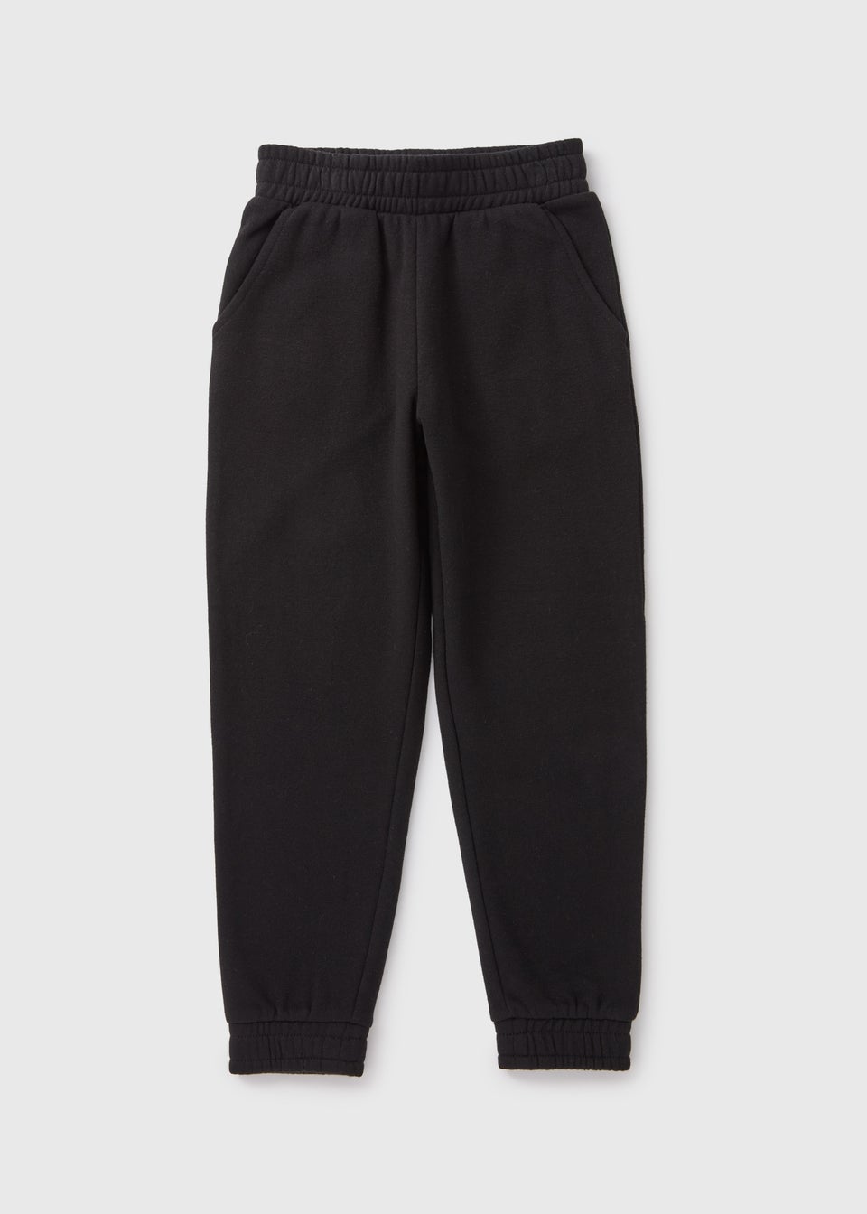 Girls black tracksuit bottoms deals