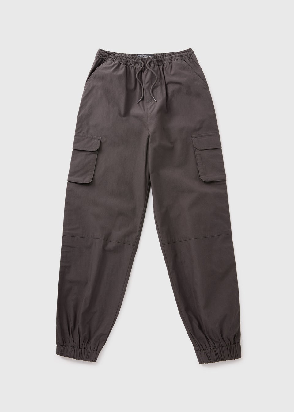 Boys Grey Poplin Cargo Trousers (7-15yrs)
