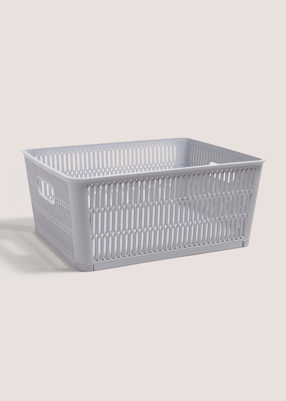 Grey Large Plastic Storage (29cmx23cmx12cm)