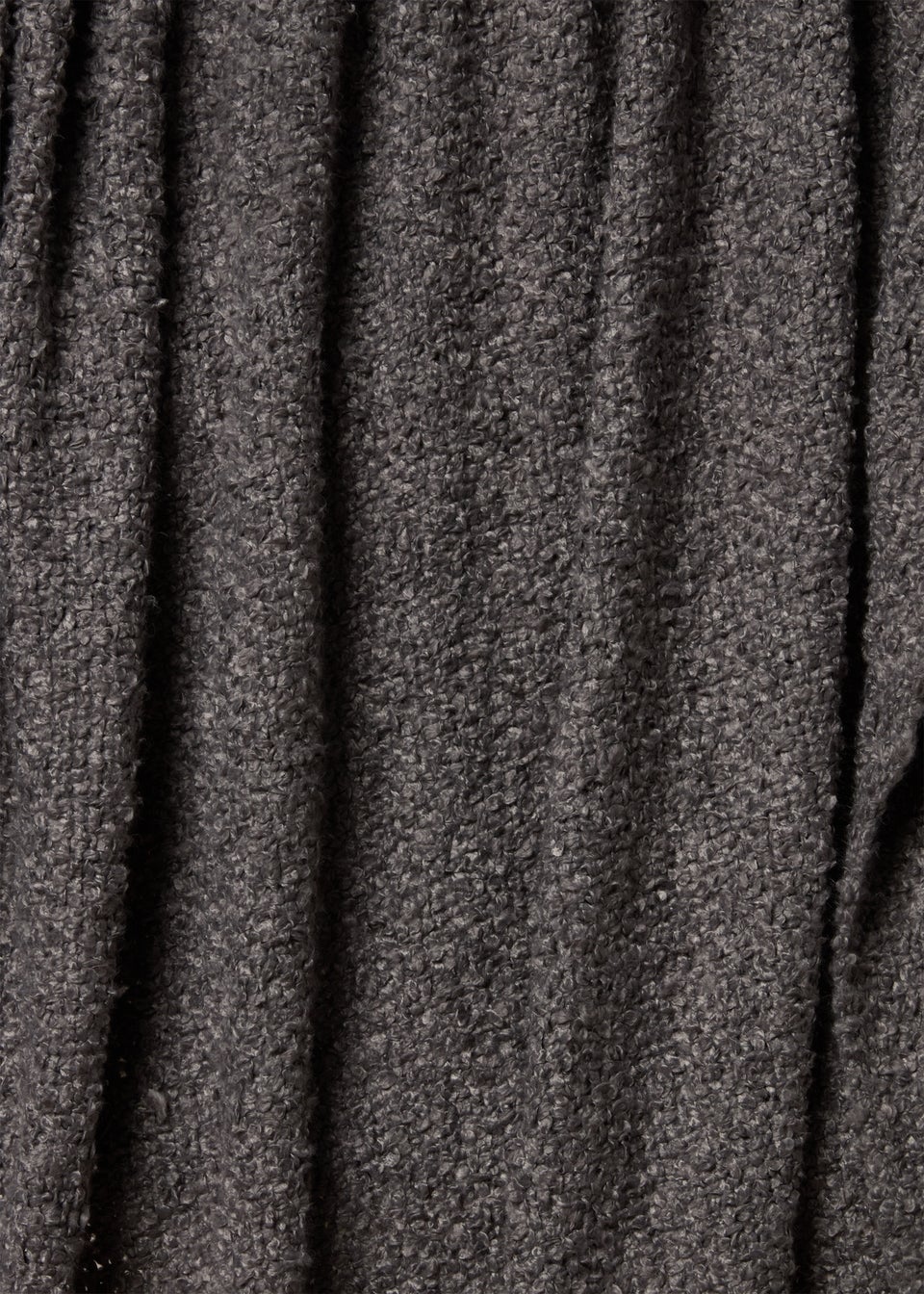 Grey Boucle Throw