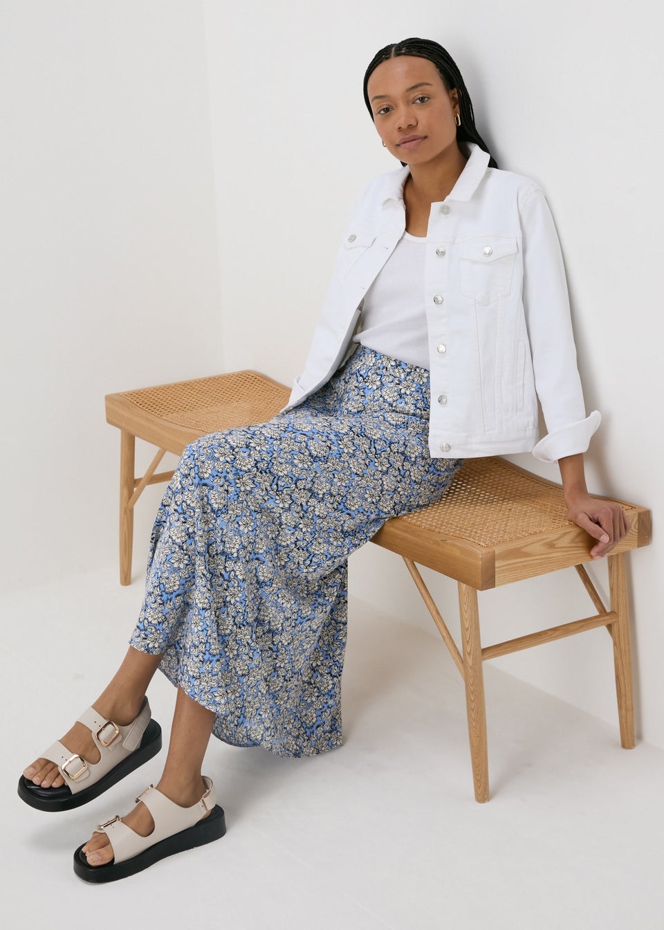 Blue skirt matalan online