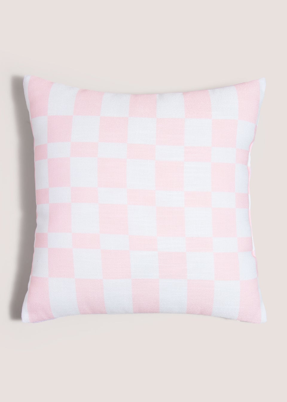 Pink Checkerboard Reversible Cushion (43cm x43cm)