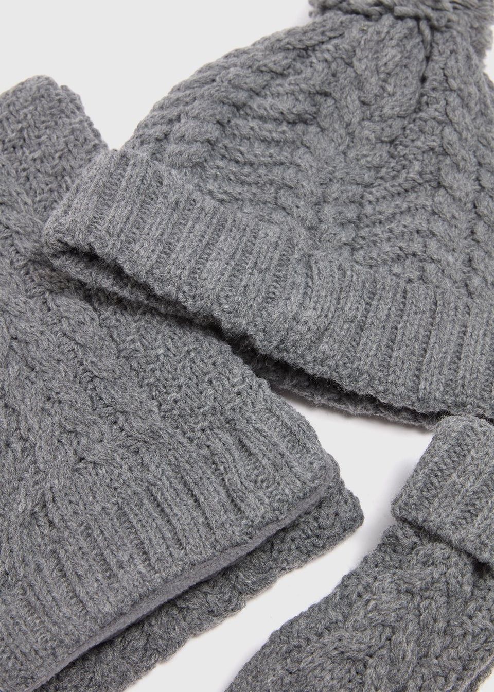 Girls grey hat and scarf discount