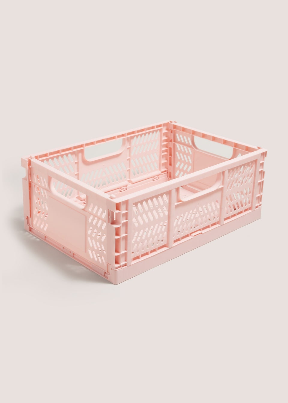 Pink Large Collapsible Crate Matalan