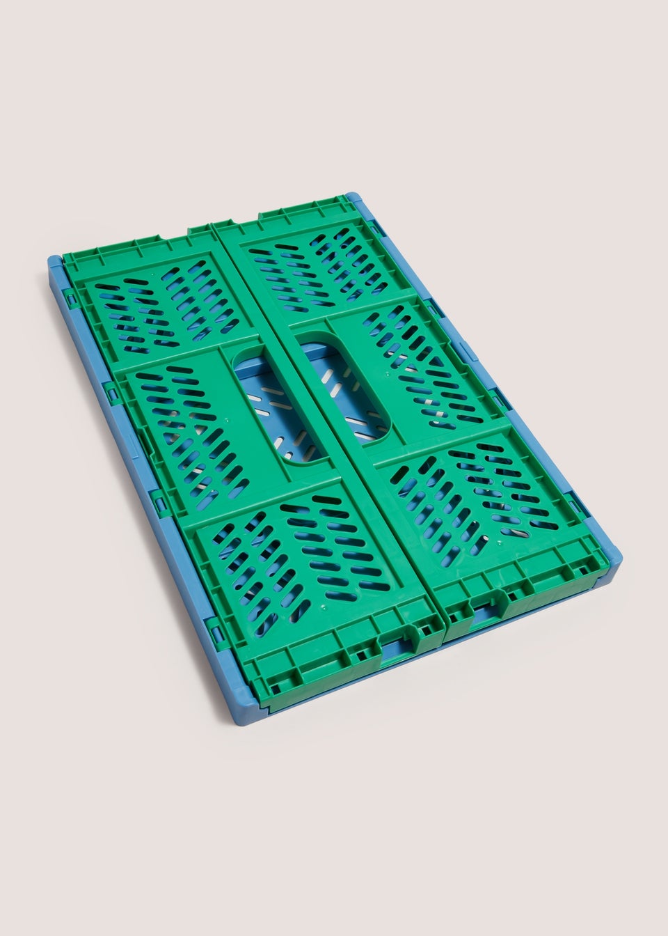 Blue & Green Large Collapsible Crate