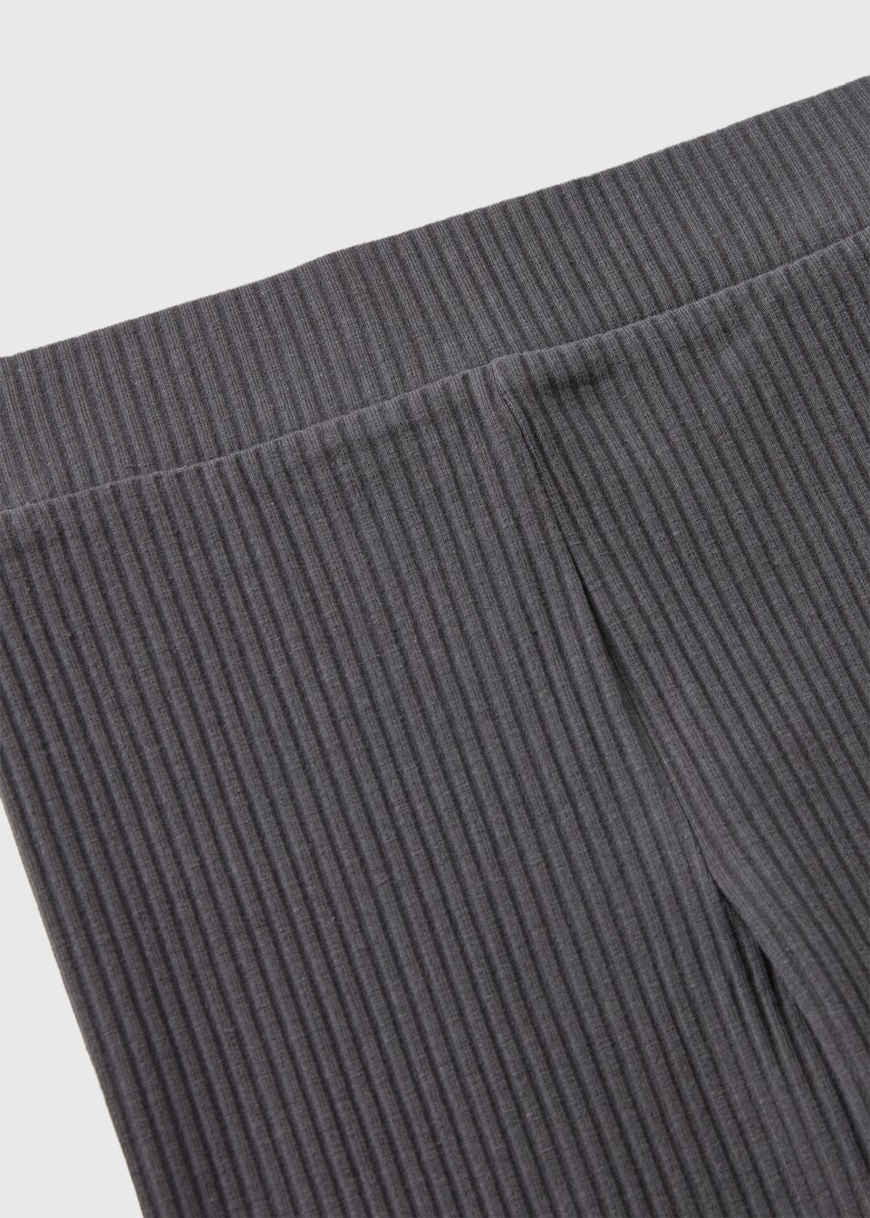 Girls Charcoal Ribbed Leggings (7-15yrs)