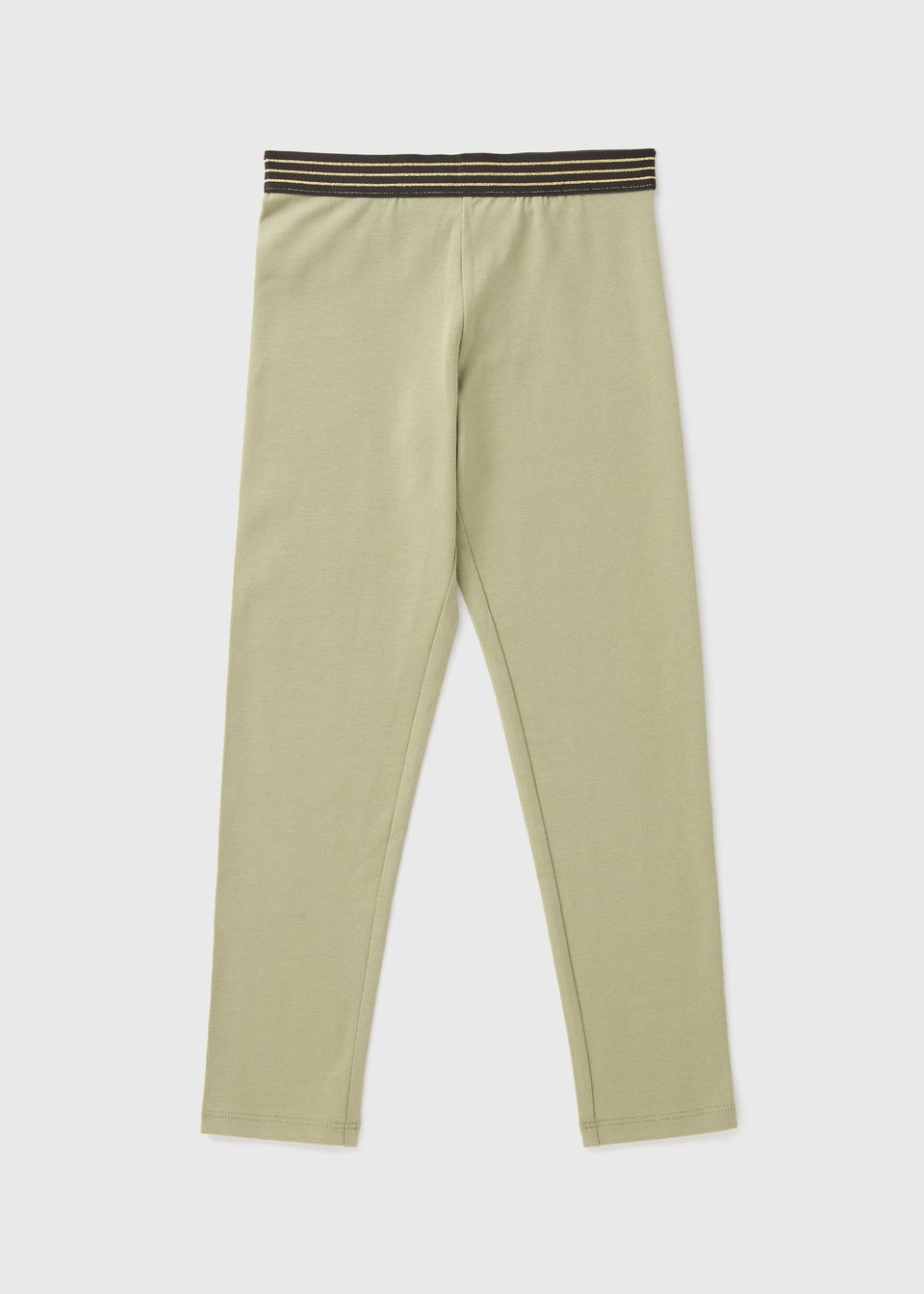 Girls khaki leggings clearance
