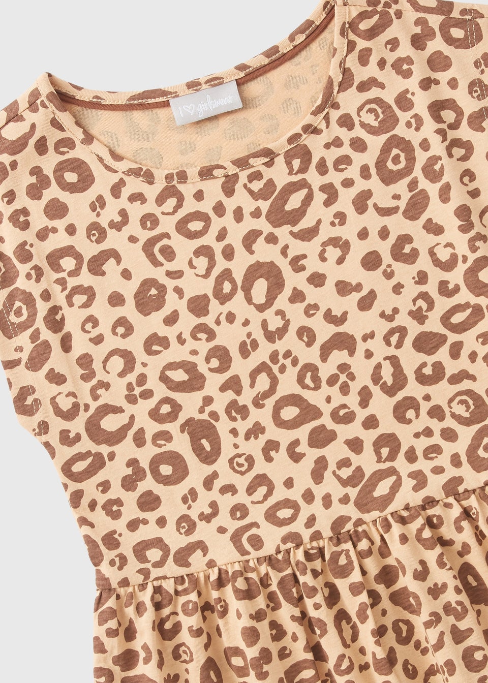 Girls Leopard Jersey Dress (7-15yrs)