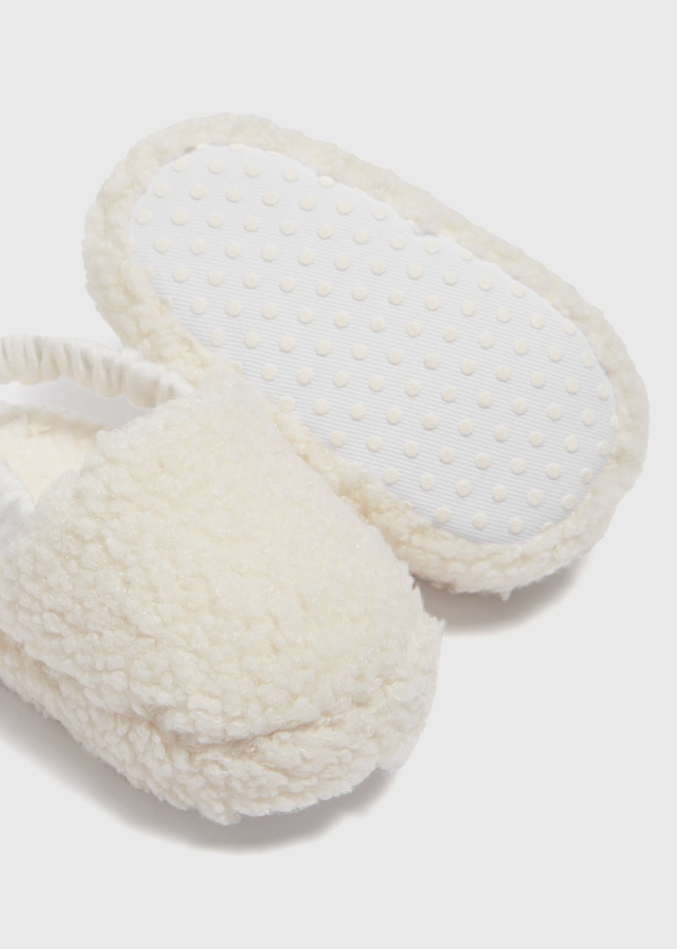 Baby Cream Fur Slippers (Newborn-18mths)