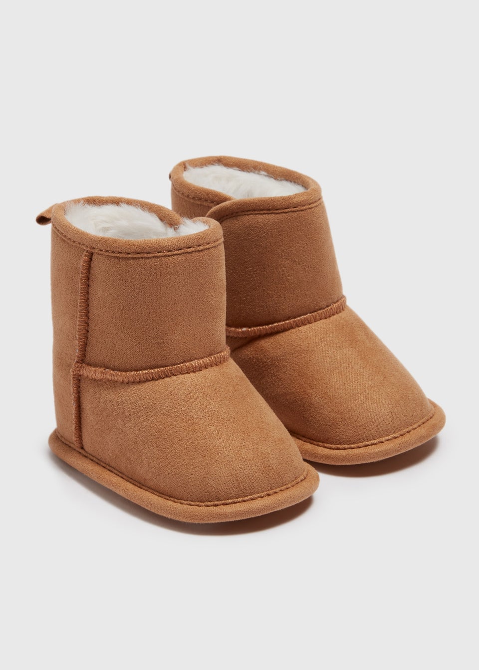 Baby Tan Snug Boot Newborn 18mths Matalan
