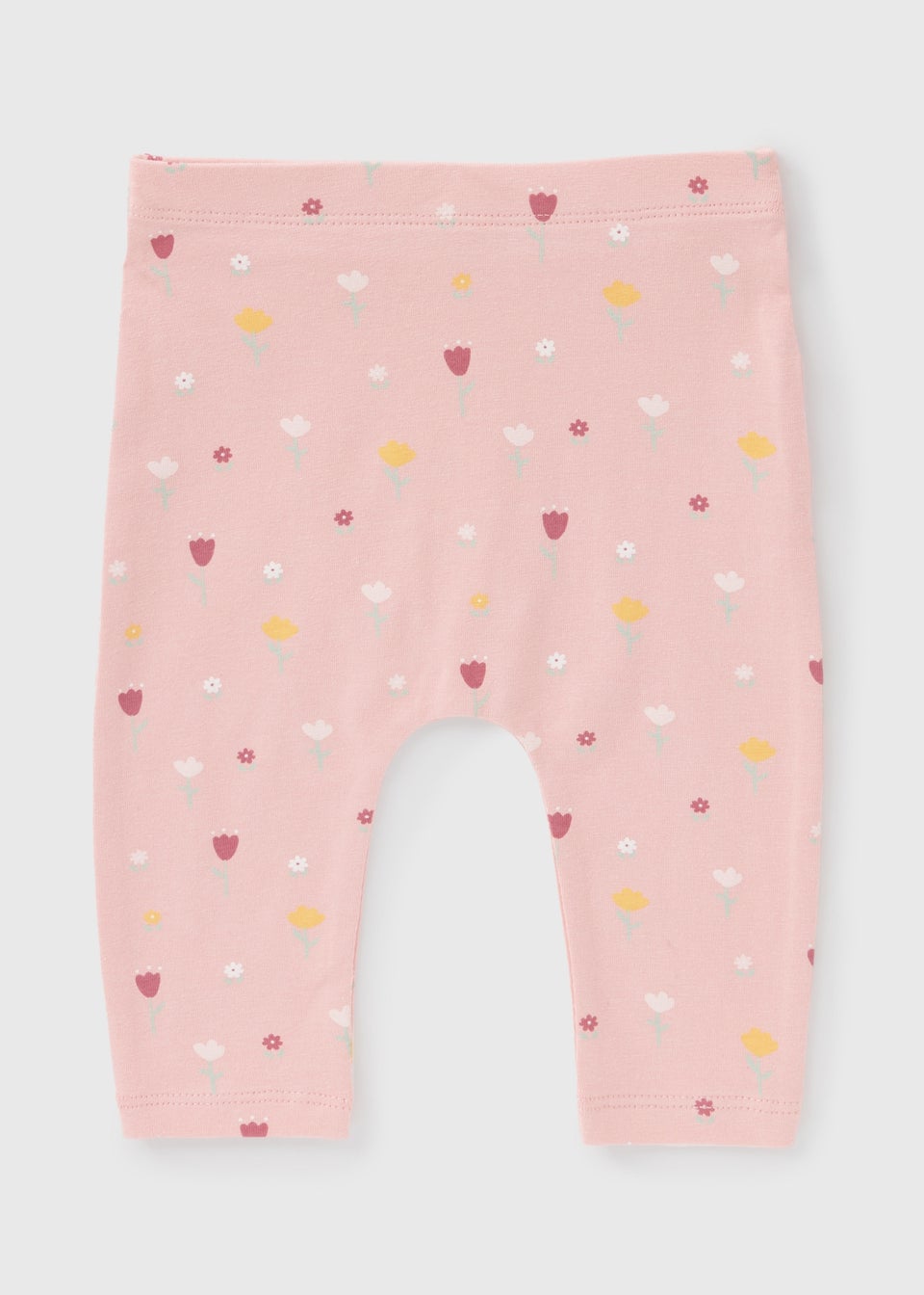 Baby Pink Floral Leggings (Newborn-23mths)