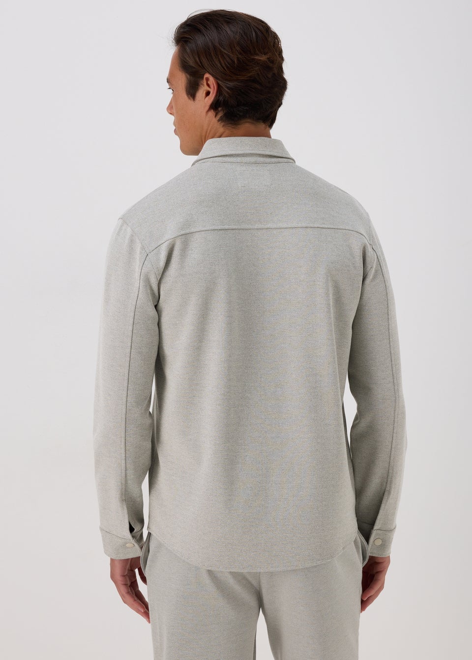 Grey Textured Over Shirt