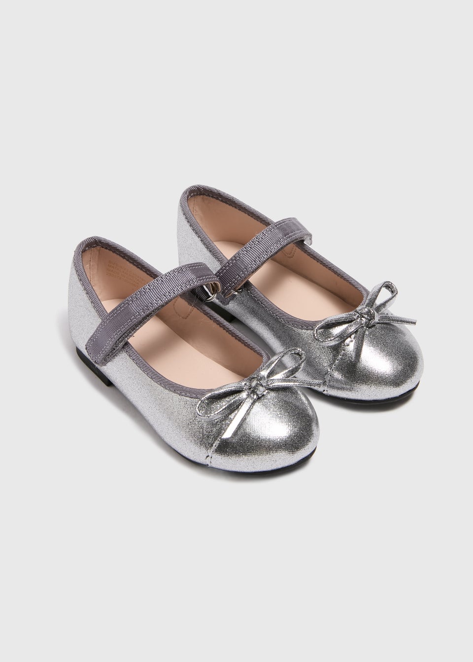Silver sparkle ballet flats cheap