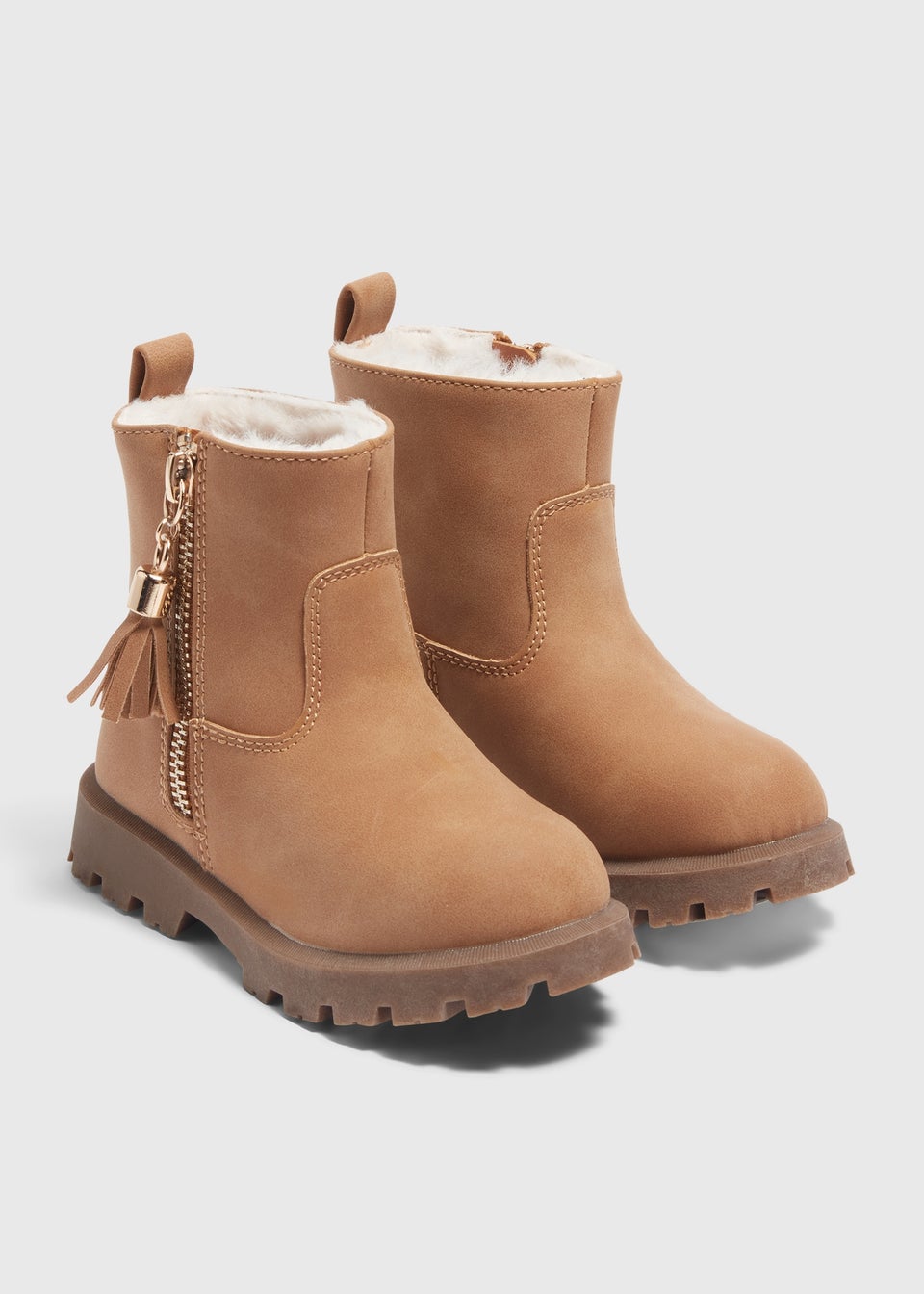 Girls Tan Tassel Boot Younger 4 12 Matalan