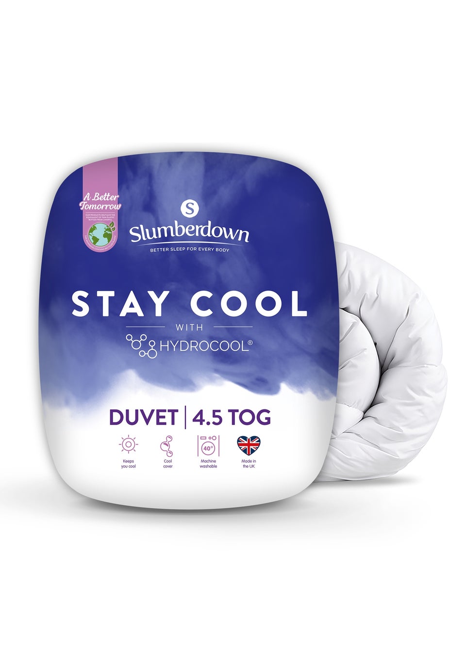 Slumberdown White Hydrocool 4.5 Tog Duvet