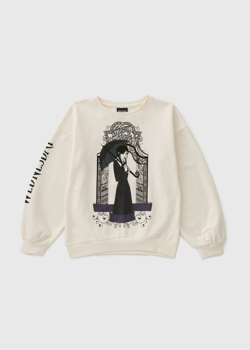 Wednesday Cream Girls Sweatshirt 7 13yrs Matalan