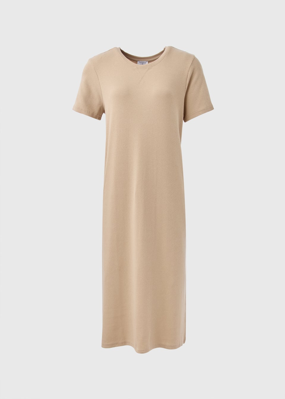Stone Ribbed T Shirt Dress Matalan