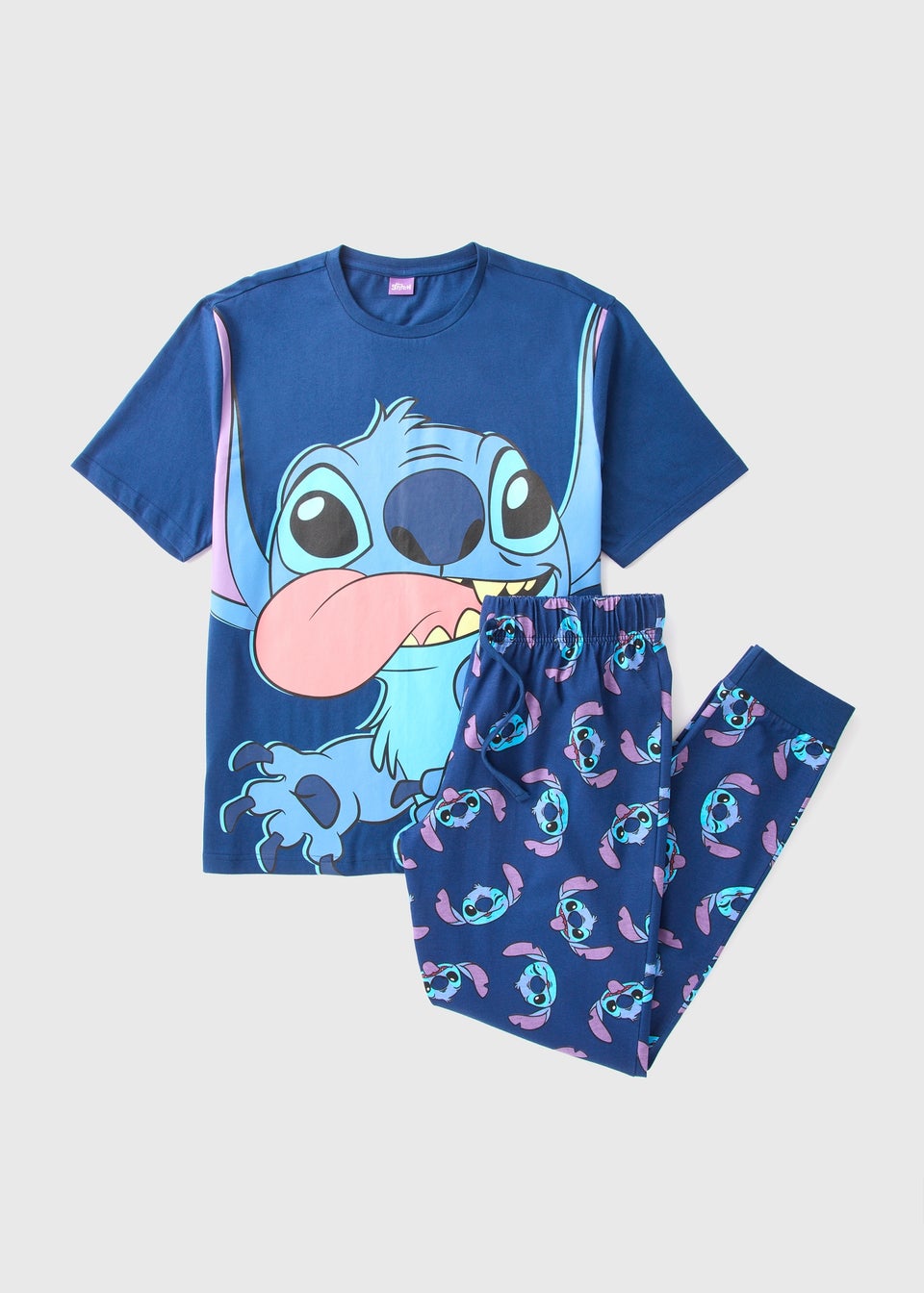 Stitch Navy Pyjama Set Matalan