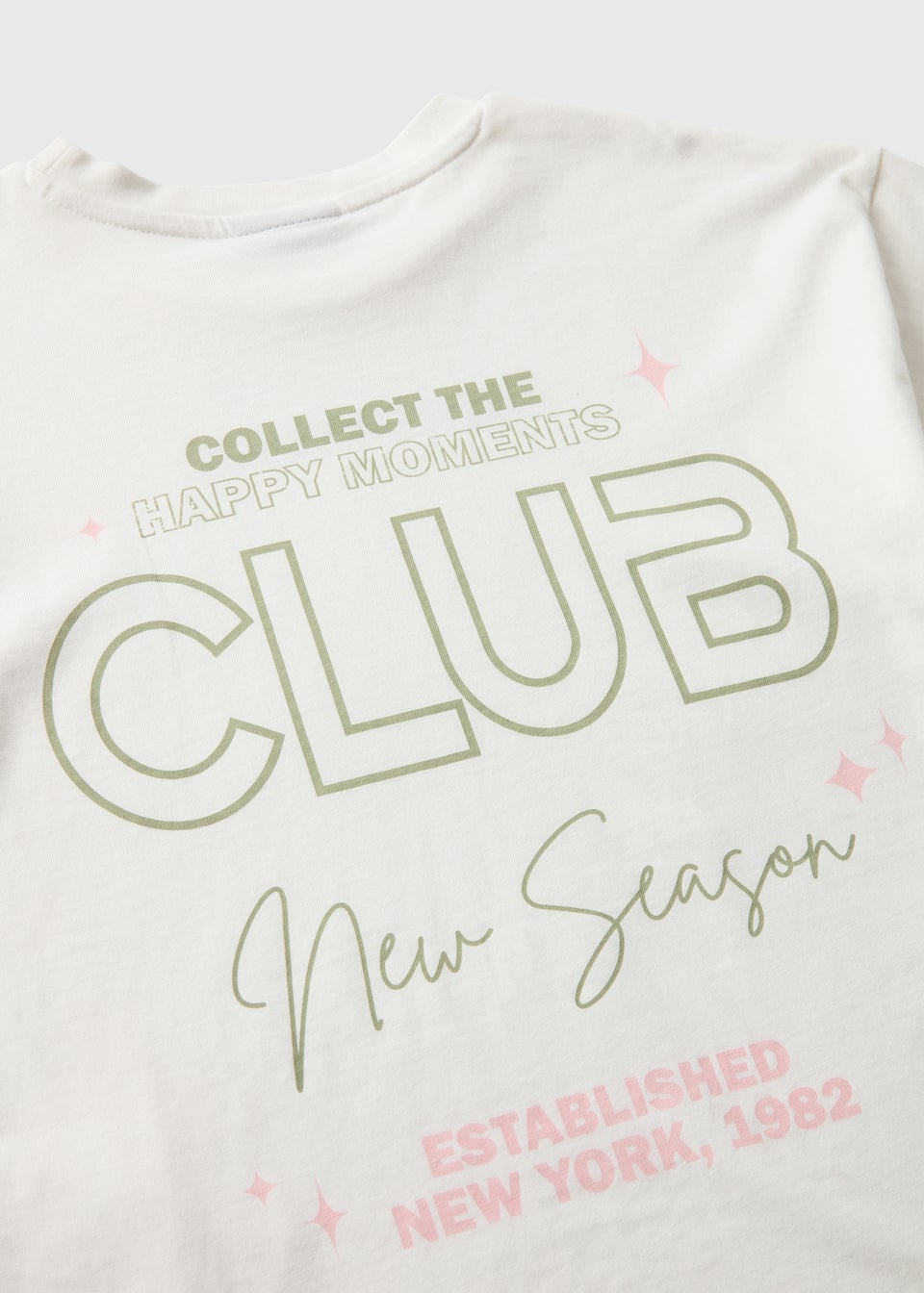 Girls Cream Happy Moments T-Shirt (7-15yrs)