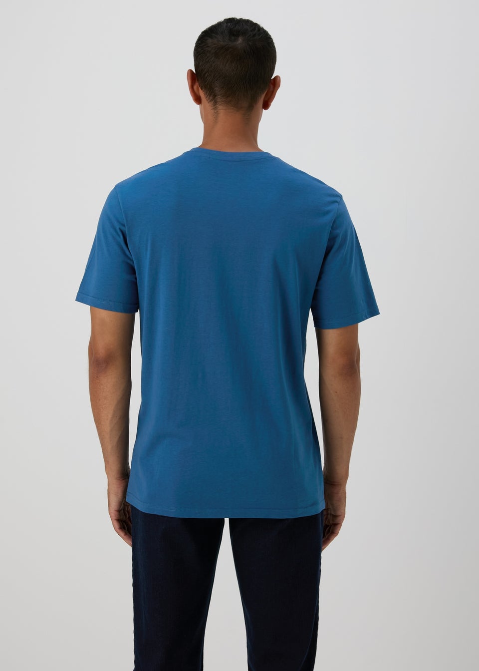 Blue V Neck Essential T-Shirt