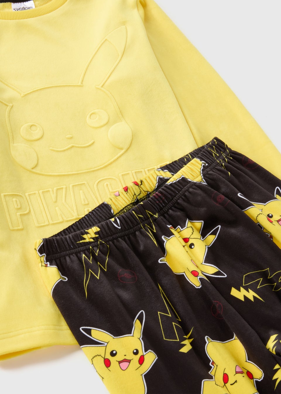 Pokemon Boys Yellow Pikachu Pyjama Set 4 12yrs Matalan