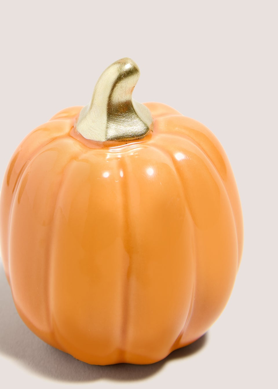 Set Of 3 Orange Pumpkin Ornaments (6.4cmx6.4cmx7.5cm)