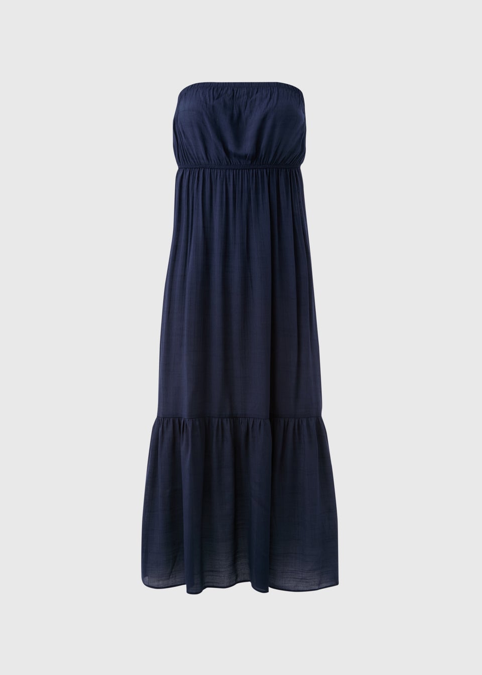 Navy Bandeau Maxi Dress