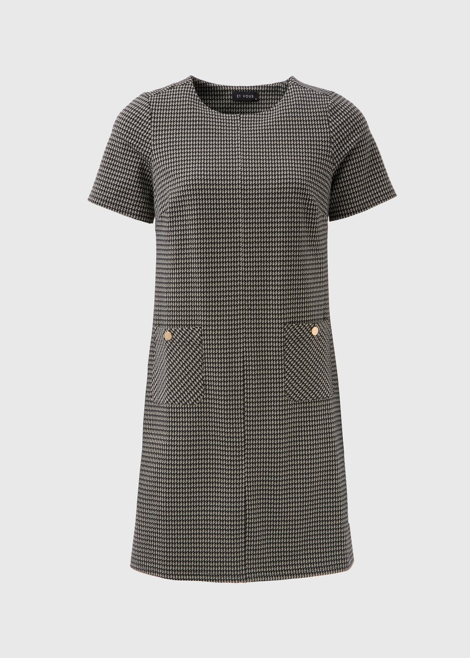 Et Vous Brown Ponte Tunic Dress
