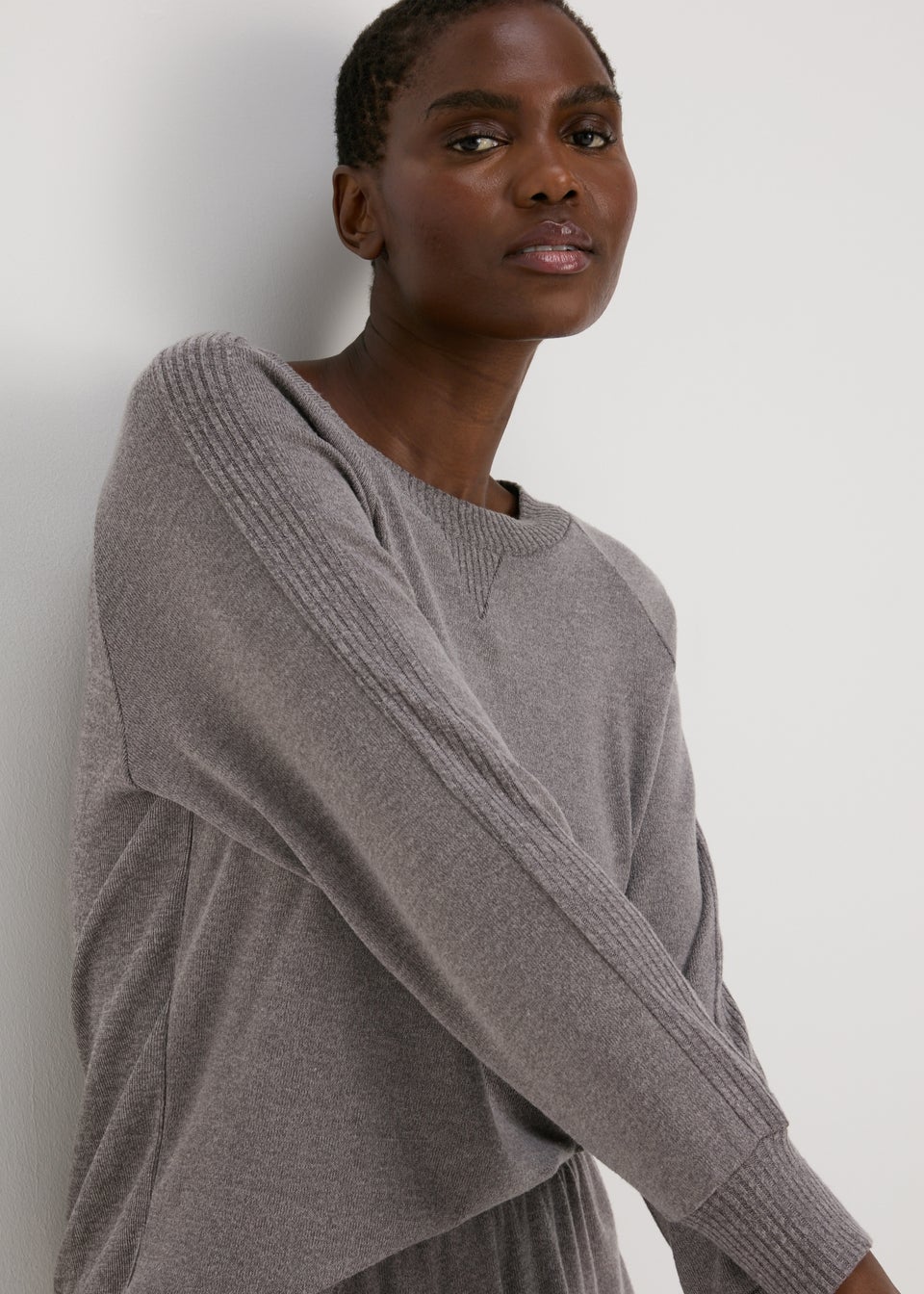 Charcoal Lounge Pyjama Top Matalan