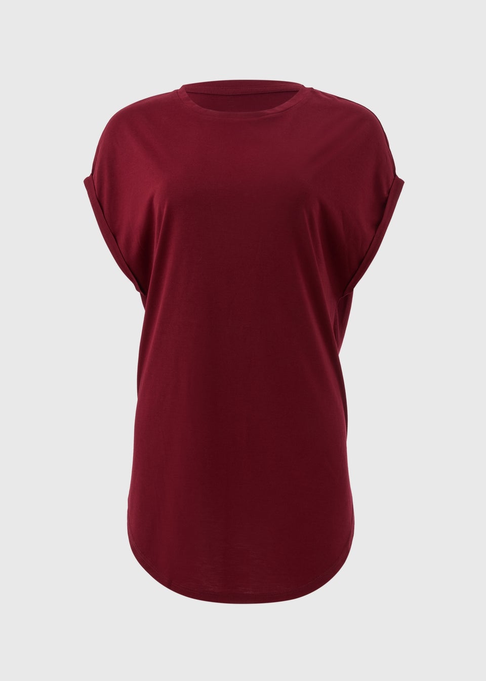 Burgundy Longline T-Shirt