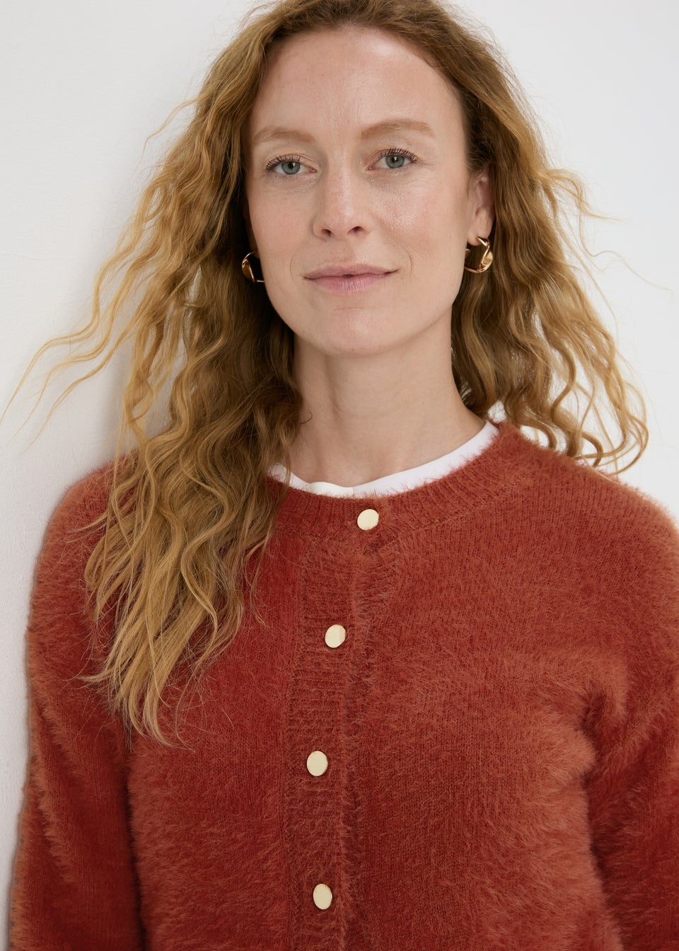 Rust coloured cardigans cheap