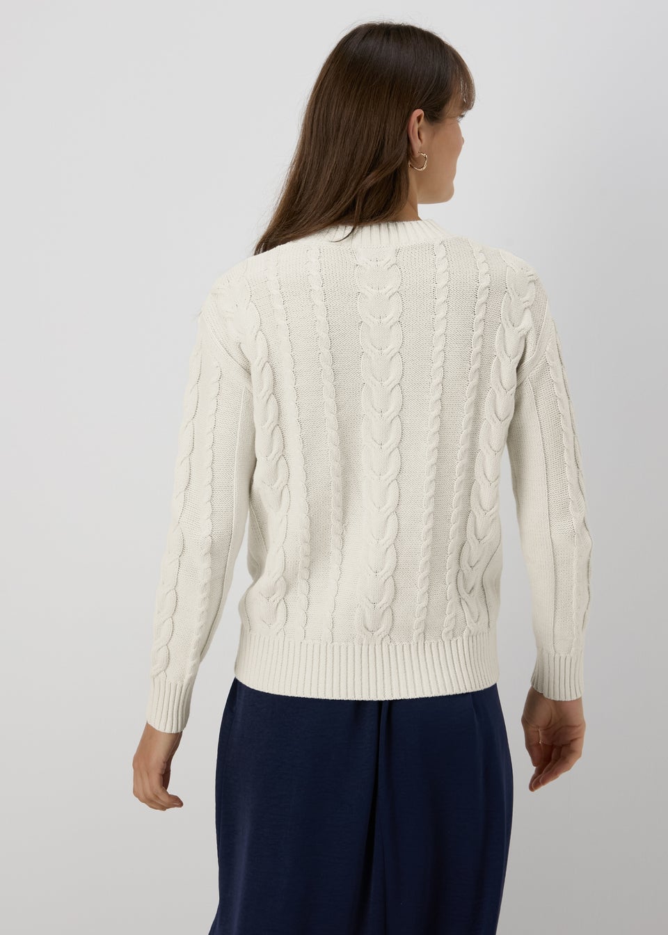 Cream Cable Knit Jumper