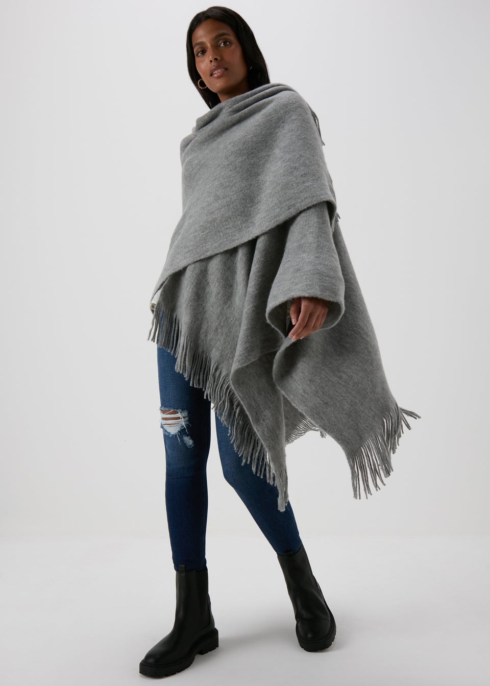 Women's shawl with sleeves on sale