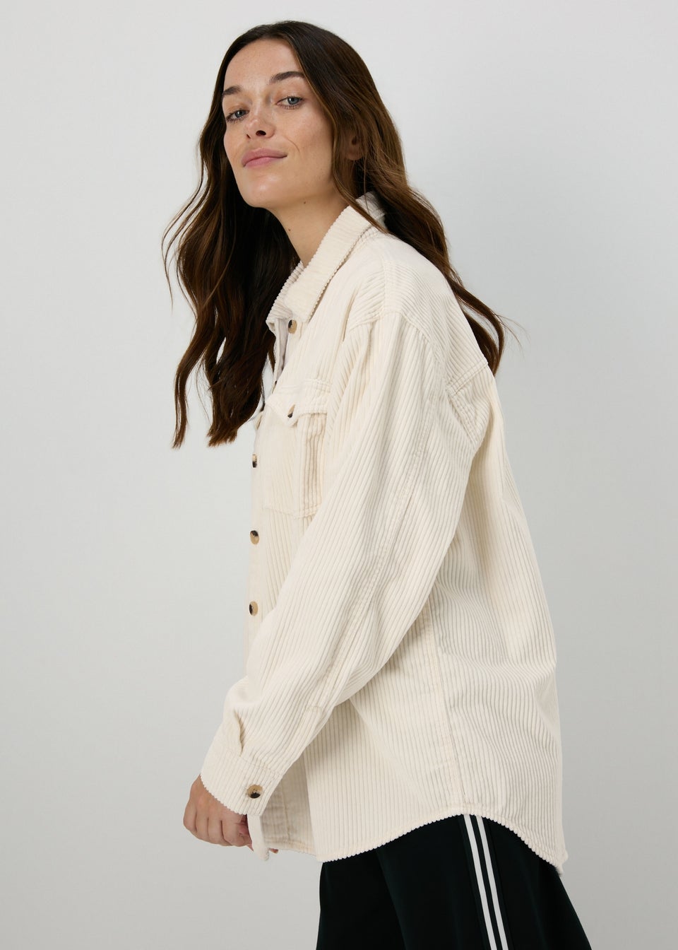 Cream Corduroy Shirt