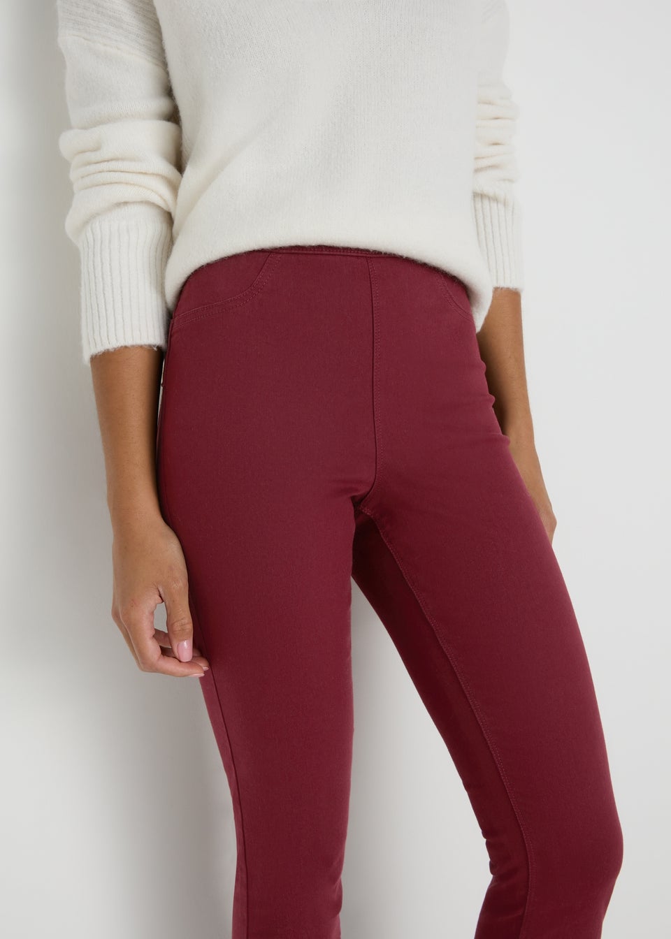Red jeggings for girls discount