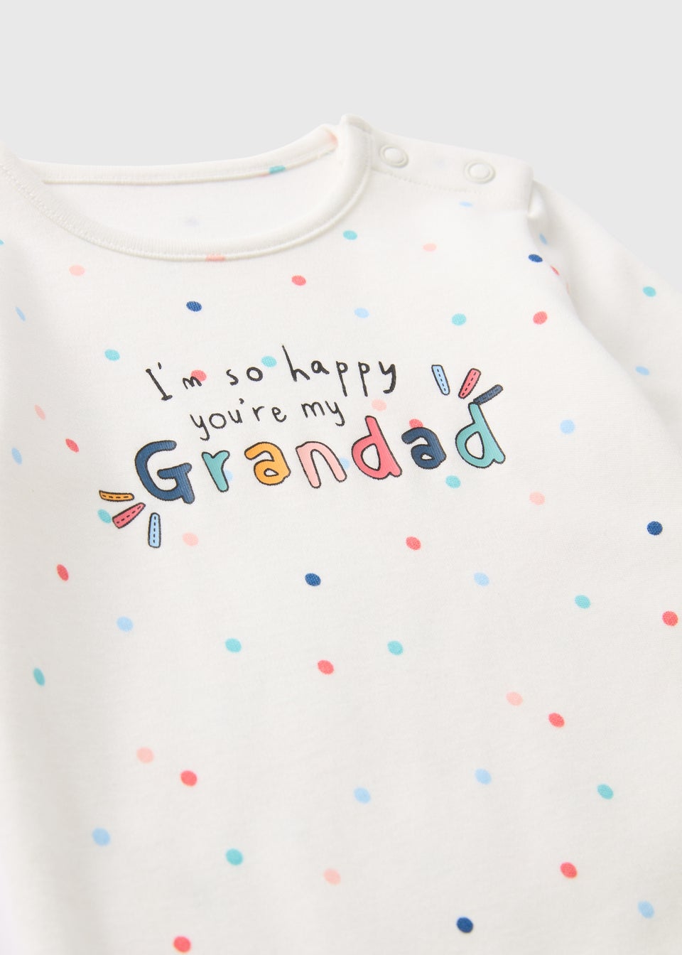 Baby Cream Grandad Sleepsuit (Newborn-18mths)