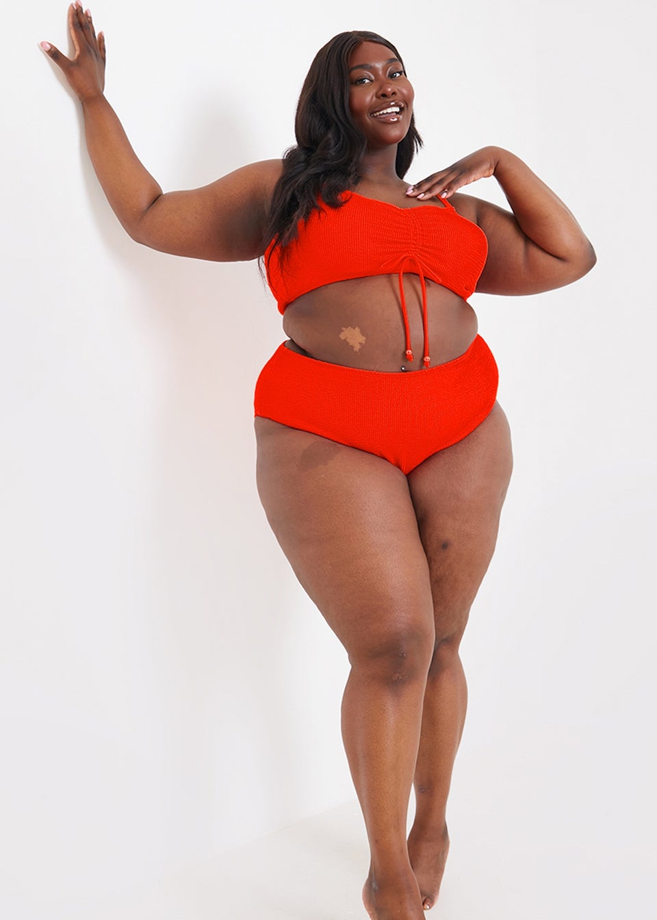 Plus size red bikini top hotsell